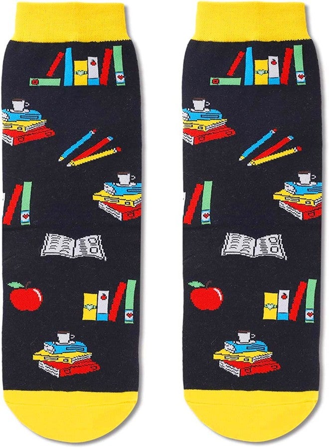 Happy Pop HAPPYPOP Teacher Appreciation Gifts - Teacher Birthday Gifts Back to School Appreciation Week Socks for Women Men - Image 4