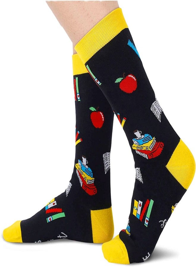 Happy Pop HAPPYPOP Teacher Appreciation Gifts - Teacher Birthday Gifts Back to School Appreciation Week Socks for Women Men - Image 2