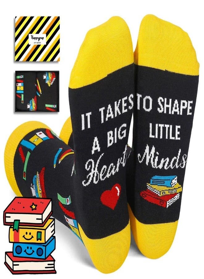 Happy Pop HAPPYPOP Teacher Appreciation Gifts - Teacher Birthday Gifts Back to School Appreciation Week Socks for Women Men - Image 1