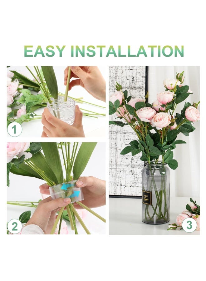 2 Pcs Clear Flower Frog Spiral Ikebana Holder Floral Arranging Tool for Vase Bouquet DIY Decor - Image 3