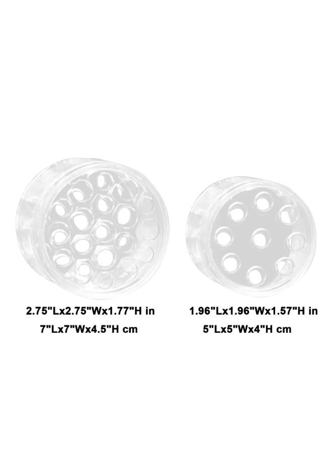 2 Pcs Clear Flower Frog Spiral Ikebana Holder Floral Arranging Tool for Vase Bouquet DIY Decor - Image 2