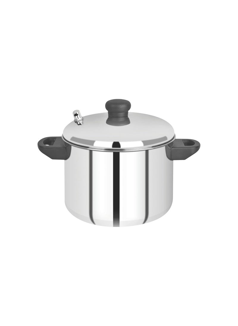 Pristine Pristine Stainless Steel Induction Compatible Long Lasting Traditional Idli Cooker with 4 Plate, 16 Idlis (20cm, Silver)  - Image 1