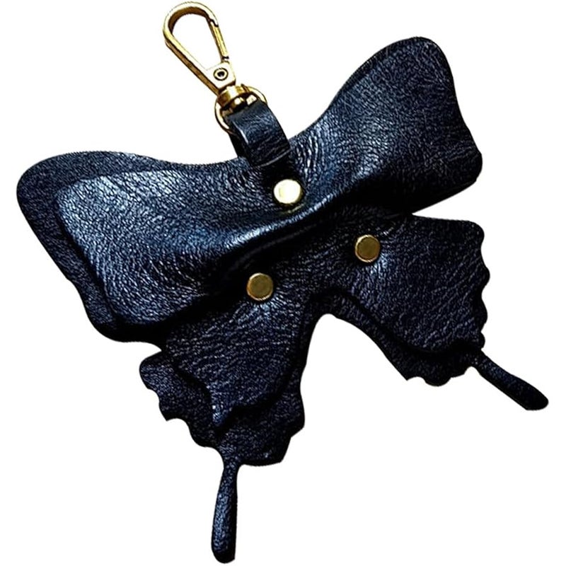 Yzikema Leather erfly Keychain, Boho erfly Women's Decorative Key Fob, Gifts For Nature Lovers And Insect Lovers - Image 1