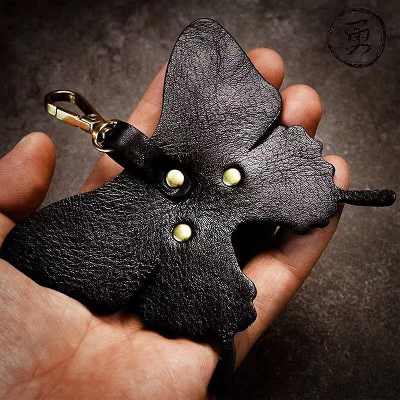 Yzikema Leather erfly Keychain, Boho erfly Women's Decorative Key Fob, Gifts For Nature Lovers And Insect Lovers - Image 2