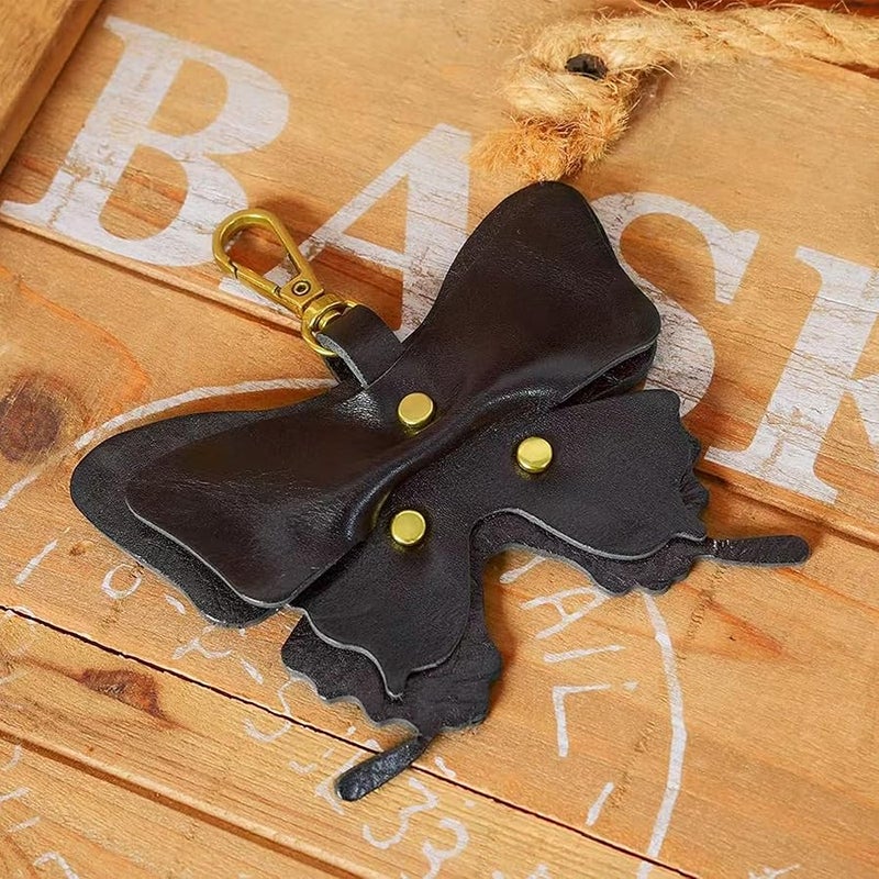 Yzikema Leather erfly Keychain, Boho erfly Women's Decorative Key Fob, Gifts For Nature Lovers And Insect Lovers - Image 3
