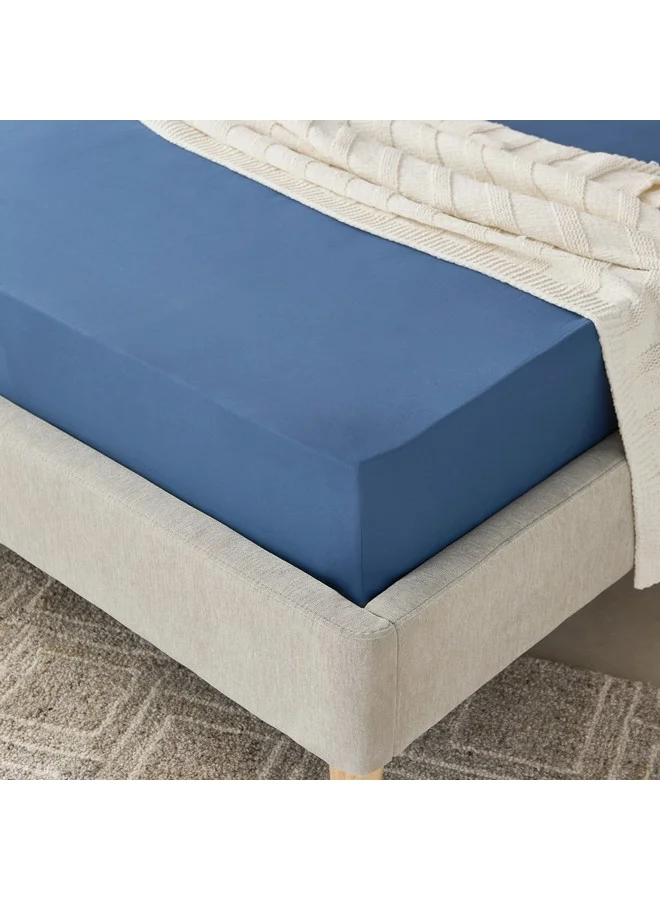 Home Box Essential Cotton Twin Fitted Sheet 120 x 200 x 36 cm
