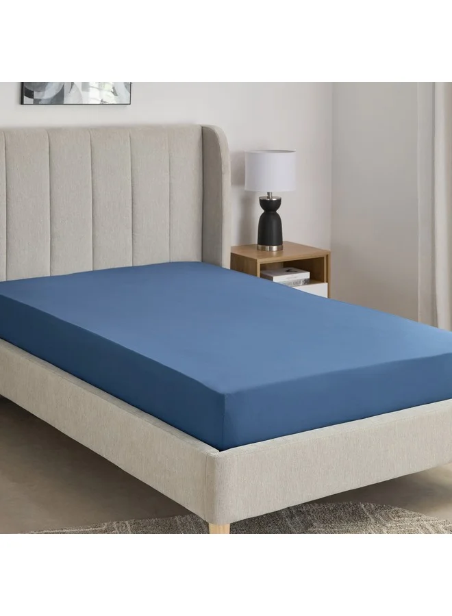 Home Box Essential Cotton Twin Fitted Sheet 120 x 200 x 36 cm