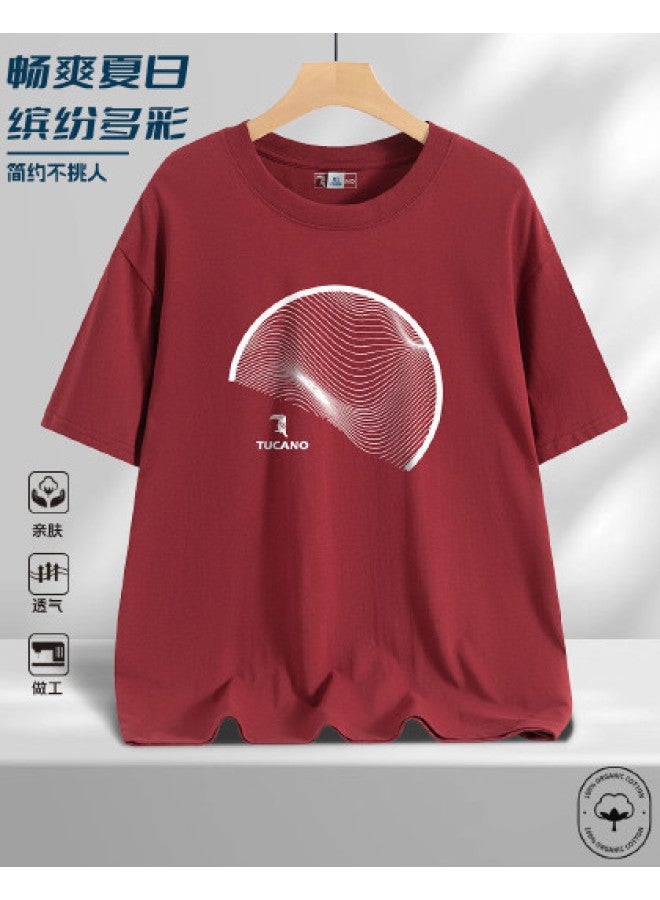 Tucano men's T-shirt - Summer Comfortable Loose Fit Versatile Casual Round Neck Short Sleeve Tee - Image 1