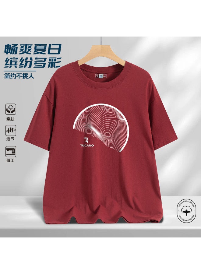 Tucano men's T-shirt - Summer Comfortable Loose Fit Versatile Casual Round Neck Short Sleeve Tee - Image 2