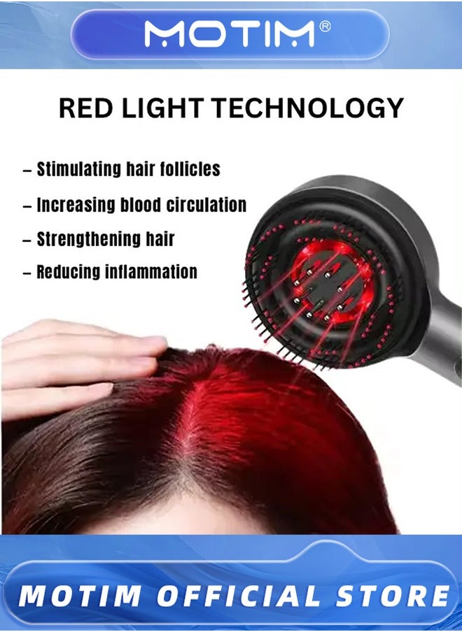 Motim Scalp Massaging Brush,Portable and Rechargeable Head Relax Comb for Thinning Hair, Head, Home Relaxation,Grey  - Image 4