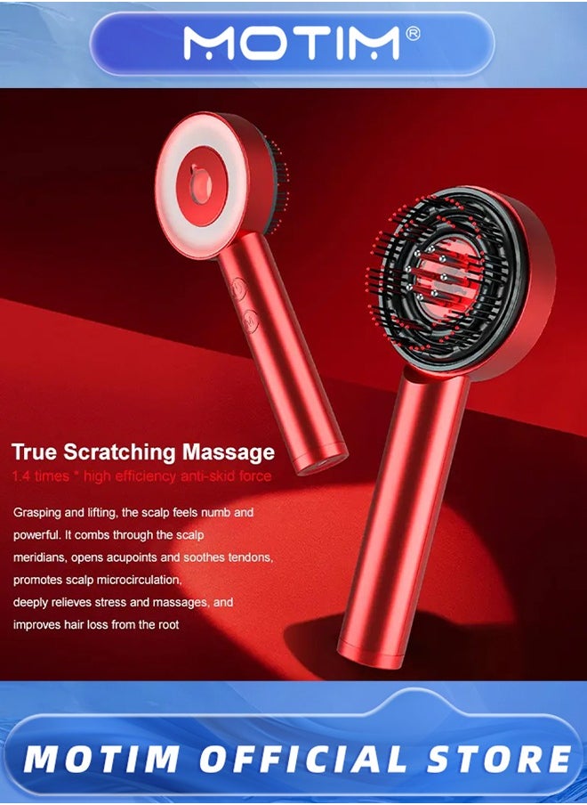 Motim Scalp Massaging Brush,Portable and Rechargeable Head Relax Comb for Thinning Hair, Head, Home Relaxation,Grey  - Image 5