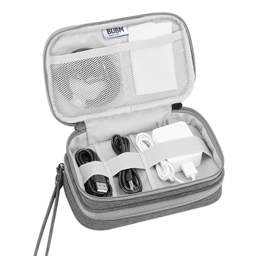 BUBM Double Compartment Storage Case Compatible with 3DS/3DS XL/New 2DS XL and Accessories, Protective Carrying Bag, Portable Travel Organizer Case,Gray - Image 4