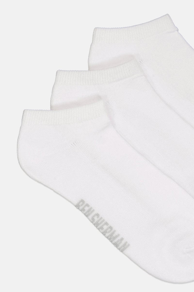 Ben Sherman Men 8 Pairs Brand Logo Ankle Cut Socks, White  - Image 2
