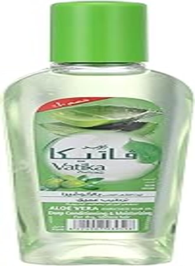 Vatika Naturals Aloe Vera Enriched Hair Oil 45ml | Olive & Henna | Deep Conditioning & Moisturizing | For Dry, Lifeless Hair