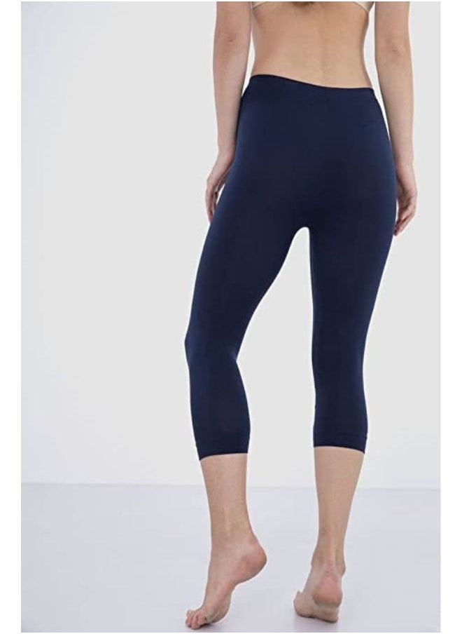 Carina - Plain Bermuda short leggings for women with high elastic waist high quality materials good ventilation and soft touch (2 pieces ) - Image 1