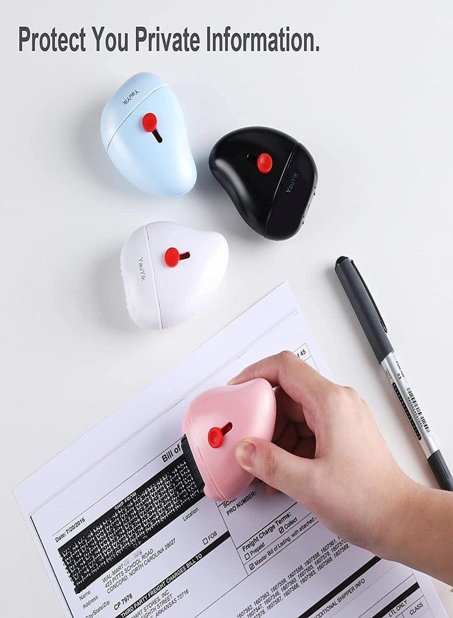 Swabs® Stamp Guard Identity Protection Roller Your ID Stamp Roller with Cutting Tool Designed for Anti-Theft, Protect Your Confidential Address, Bank Statement, Personal Privacy (Black) - Image 5