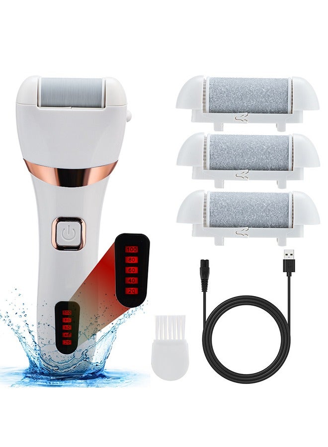 إسكدنيا Electric  Foot  Callus Remover  with 3 Roller Heads - Image 1