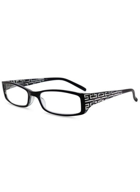 Super Strength Ii High Magnification Reading Glasses Fullrimmed Rectangle Frame Nonpolarized Lens Black 7.0X