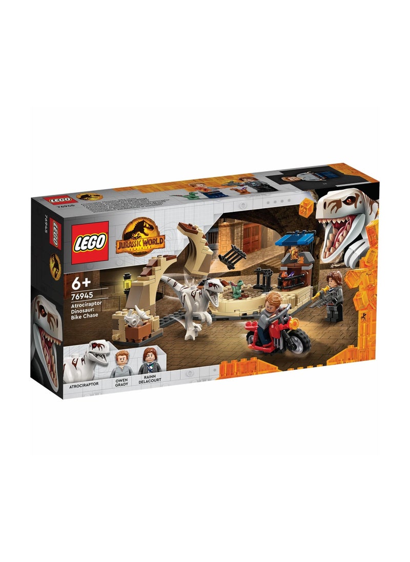 LEGO LEGO - Jurassic World Atrociraptor Dinosaur: Bike Chase 169 Pieces - 76945  - Image 1