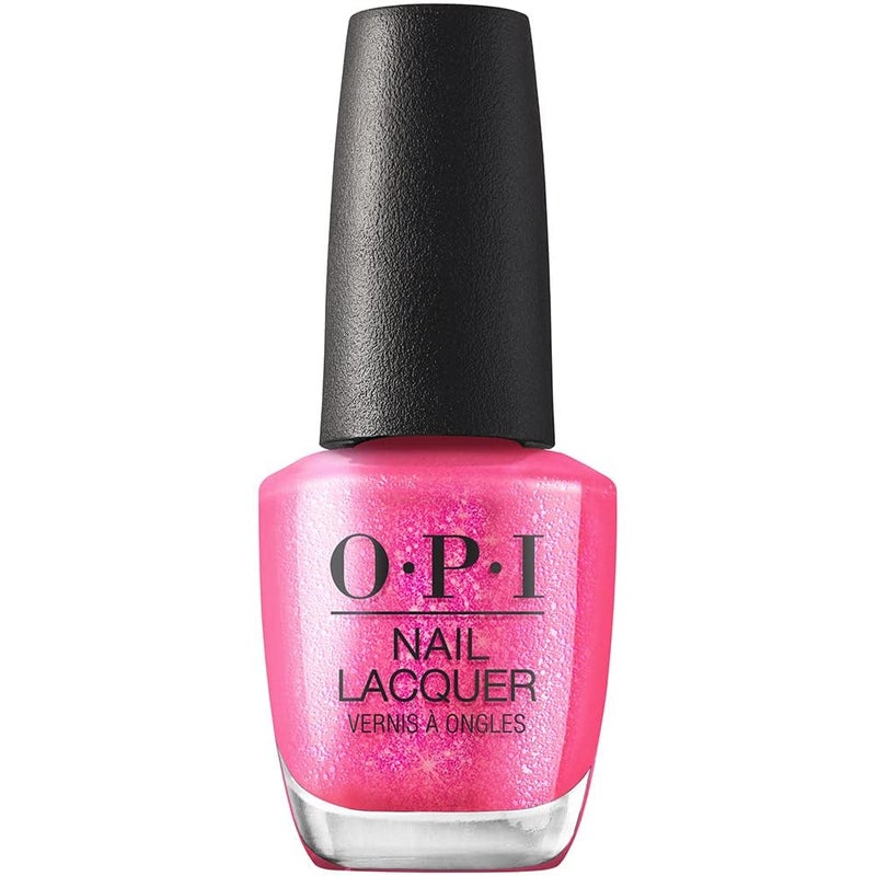 OPI Nail Lacquer Spring Break the Internet | Sheer Bright Pink Shimmer Chip Resistant Nail Polish | Me, Myself Collection - Image 1