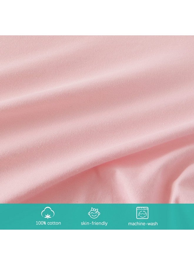 Biloban Bassinet Sheets Fit for AirClub, AMKE 3 in 1 Bassinet, Newton, Larex and Bellababy Bassinet Bedside Sleeper, 100% Cotton, 2 Pack, Ultra Soft Bassinet Sheet, Pink and Violet - Image 3