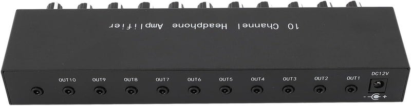 10 Channel Headphone Amplifier, 1 in 10 Out Stereo Audio Amp Portable Music Distributor Headphone Splitter, Stereo Amplifier for Studio and Stage - Image 4
