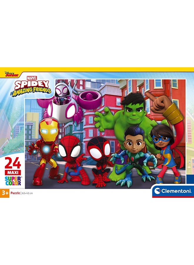 Clementoni 24 Piece Maxi Puzzle – Spidey And His Amazing Friends | Kids Jigsaw Puzzle With Large Pieces Age 3+ - Image 4