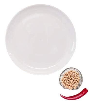 Everbuy Round Snacks/Starters Serving Plates (Set of 6; 7 Inch), White - Image 4