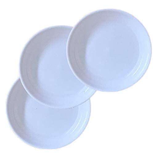 Everbuy Round Snacks/Starters Serving Plates (Set of 6; 7 Inch), White - Image 3