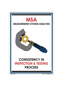 buysafetyposters.com buysafetyposterscom Measurement System Analysis Poster In English Plastic Lamination A4 8 inch X 12 inch Multicolor  - Image 1