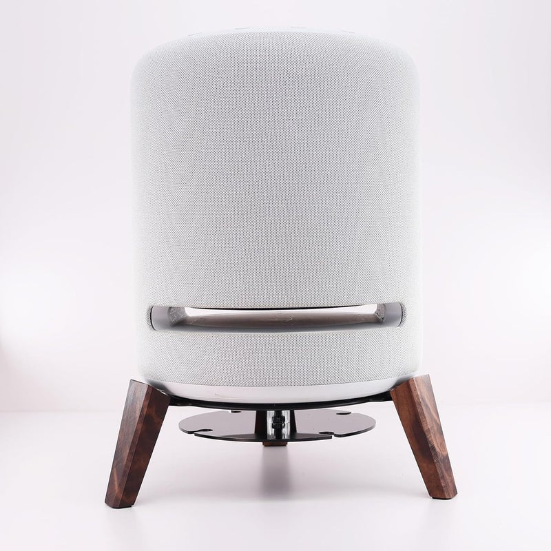 Alloery Universal Wooden Stand for Small Smart Speakers, Black (Black Walnut) - Image 2