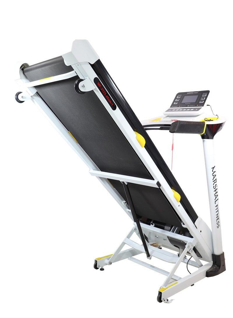 Marshal Fitness MF-3325-1-45C Electric Incline 4 HP DC Motor Foldable LCD Display Treadmill With Bluetooth MP3 USB And Speaker For Home Use - Image 2