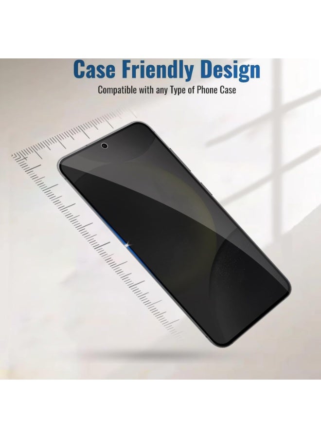 موز [2 Pack] Privacy Screen Protector for Samsung Galaxy S24, Anti-Spy 9H Tempered Glass, Full Coverage, Scratch Resistant,28 ° Full Screen Anti-peeping (Samsung Galaxy S24) - Image 5