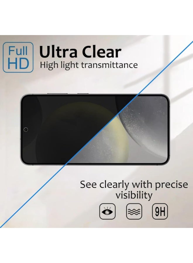 موز [2 Pack] Privacy Screen Protector for Samsung Galaxy S24, Anti-Spy 9H Tempered Glass, Full Coverage, Scratch Resistant,28 ° Full Screen Anti-peeping (Samsung Galaxy S24) - Image 4