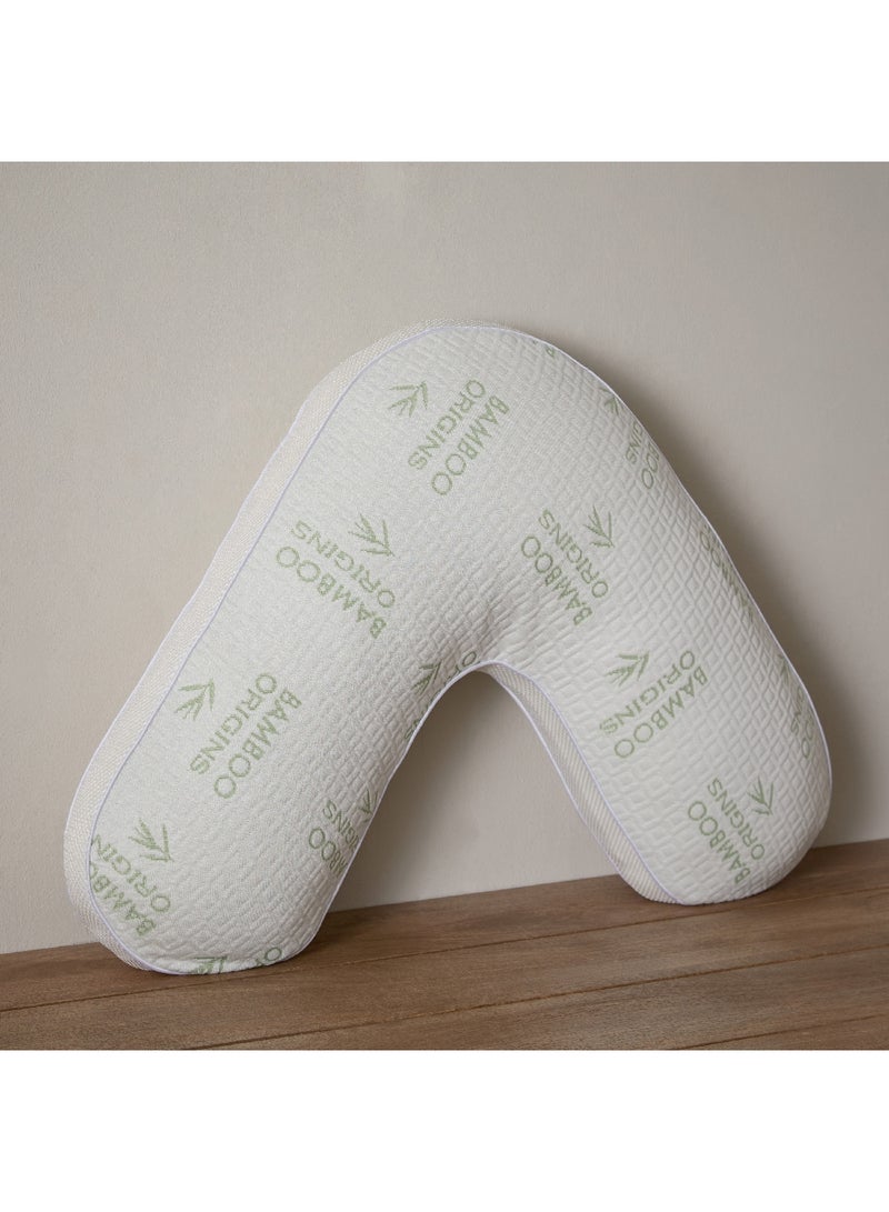 Home Box Cloud Comfort V Shaped Memory Foam Pillow 79 x 13 x 56 cm - Image 1
