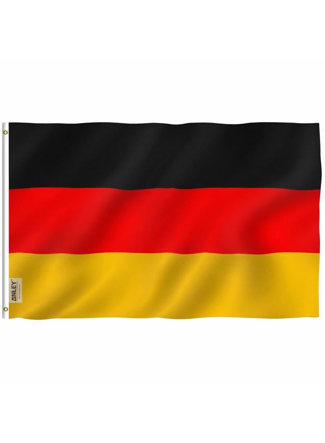 ANLEY Fly Breeze 3x5 Foot Germany Flag - Vivid Color and UV Fade Resistant - Canvas Header and Double Stitched - German Flags Polyester with Brass Grommets 3 X 5 Ft - Image 1