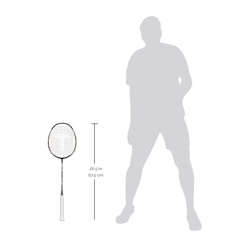 TANSO Black Aeroray Strung Professional Badminton Racket (35 Lbs Tension, 6.5mm Ultra Slim Solid Shaft, Recommended by Padukone School of Badminton) - Image 4