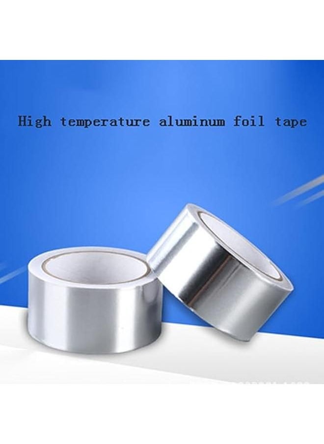 Generic - Aluminium Foil Adhesive Insulation Tape, 0.05mm*4.8cm*50m Heavy Duty Premium Metal Tape Aluminium Foil Duct Tape for HVAC, Sealing, Patching Hot and Cold Air Ducts - Image 1