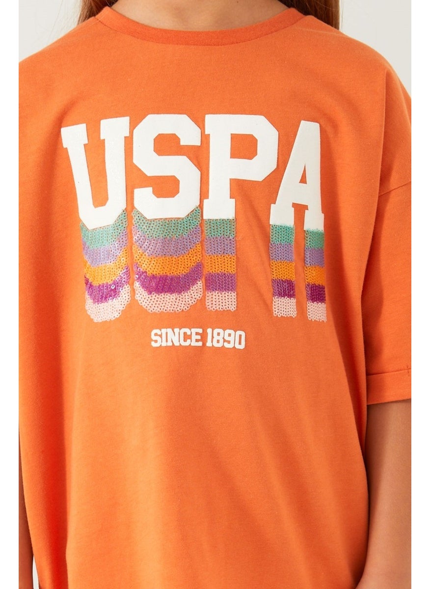 U.S. Polo Assn. - Base. Polo Assn. Orange Girls' Suit - Image 1