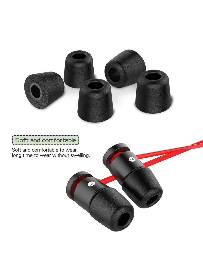 12 قطعة أطراف سماعة أذن بديلة ممتازة تحجب سماعات الأذن الداخلية من إسفنج الذاكرة للضوضاء المحيطة 4.9 مم لسماعات الأذن مع أطراف 5 مم -7 مم S / M / L - Image 4