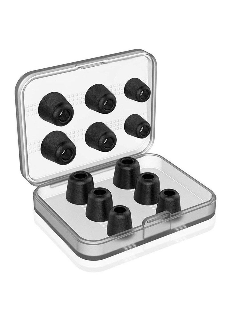 12 قطعة أطراف سماعة أذن بديلة ممتازة تحجب سماعات الأذن الداخلية من إسفنج الذاكرة للضوضاء المحيطة 4.9 مم لسماعات الأذن مع أطراف 5 مم -7 مم S / M / L - Image 1