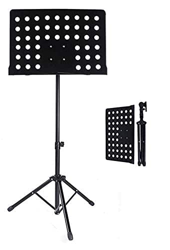 Bee HEAVY NOTATION STAND WITH FULL HEIGHT Music/Notation Stand Sheet Adjustable Heavy Weight Notation Stand with Music Sheet Clip Holder Tripod Base For Books Notes Lyrics Stand - Image 4