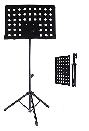 Bee HEAVY NOTATION STAND WITH FULL HEIGHT Music/Notation Stand Sheet Adjustable Heavy Weight Notation Stand with Music Sheet Clip Holder Tripod Base For Books Notes Lyrics Stand - Image 3