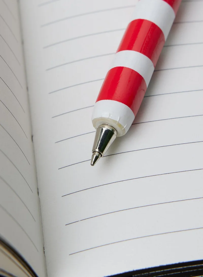 Typo Red Striped Novelty Character Pen
