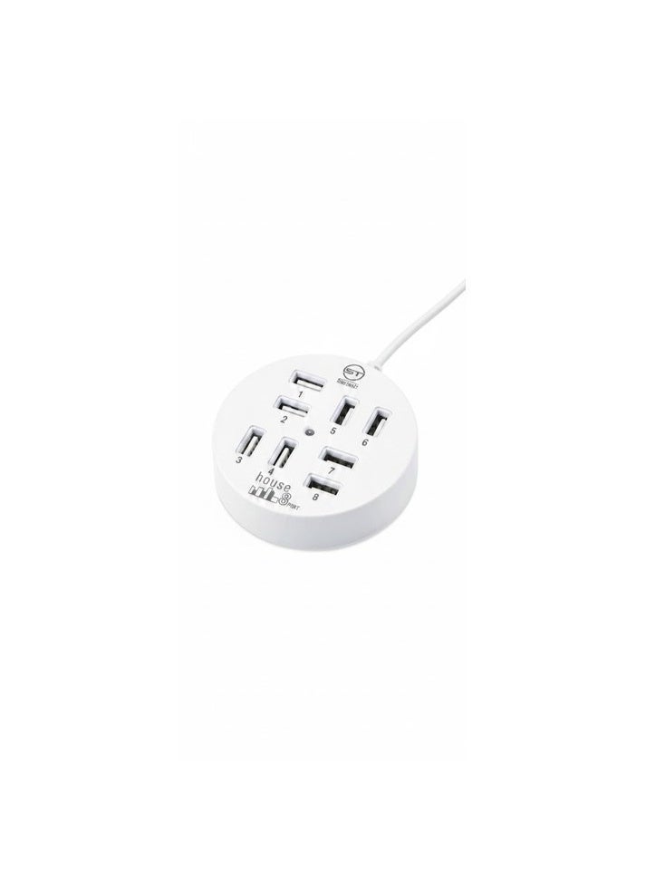 سكاي تيك "موزع USB 2.0 دائري محمول عالي السرعة بثمانية منافذ" - Image 3