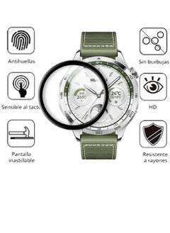 ZOOMEE Protective HD Clarity Anti-Scratch Bubble-Free Dust-Free Premium Tempered Glass Screen Protector For Huawei Watch GT 4 46mm  - Image 5