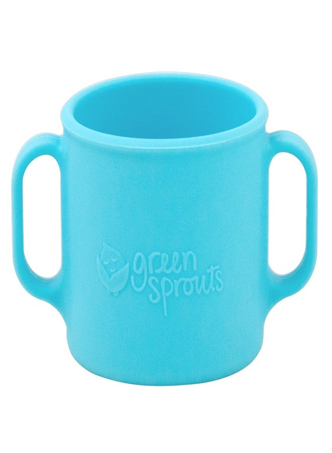 green sprouts Learning Cup | Silicone helps avoid harmful chemicals | Helps toddler develop independent drinking skills, 2 easy-grip handles, Heat-Resistant, Dishwasher Safe - Image 1