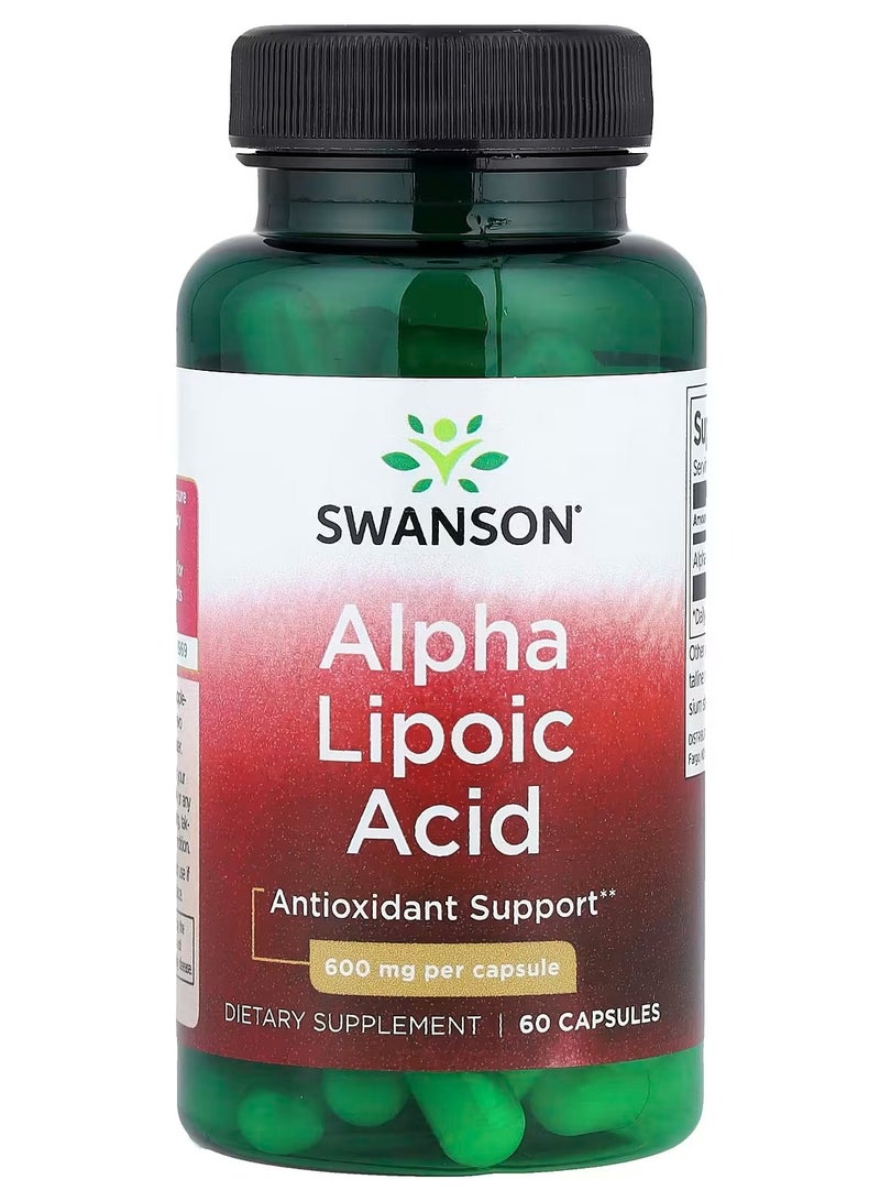 Swanson, Alpha Lipoic Acid, 600 mg, 60 Capsules