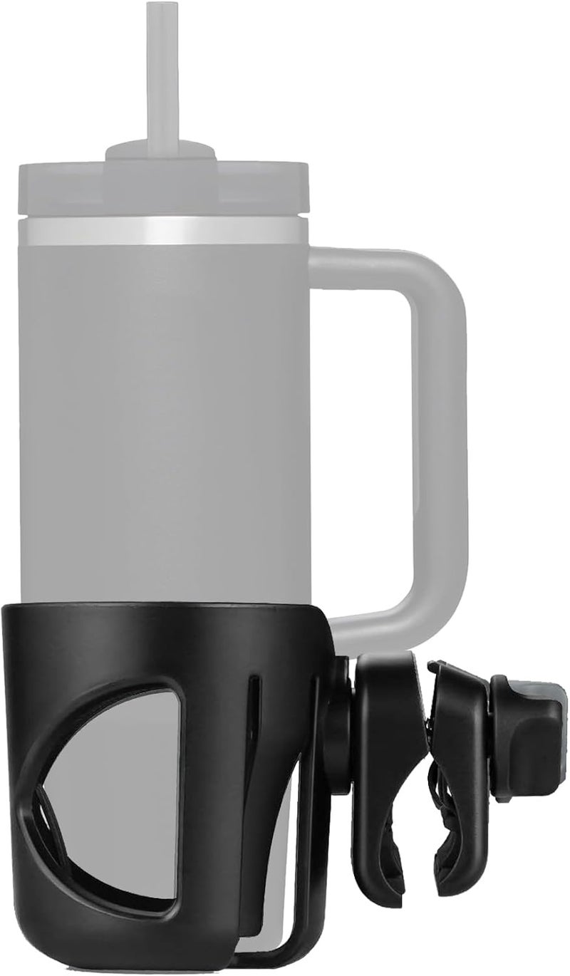 Digital Nc New Stroller Cup Holder for Stanley Quencher H20 30  40 Oz Models Also Compatible with Stanley IceFlow 20  30 Oz Models  Black - Image 1