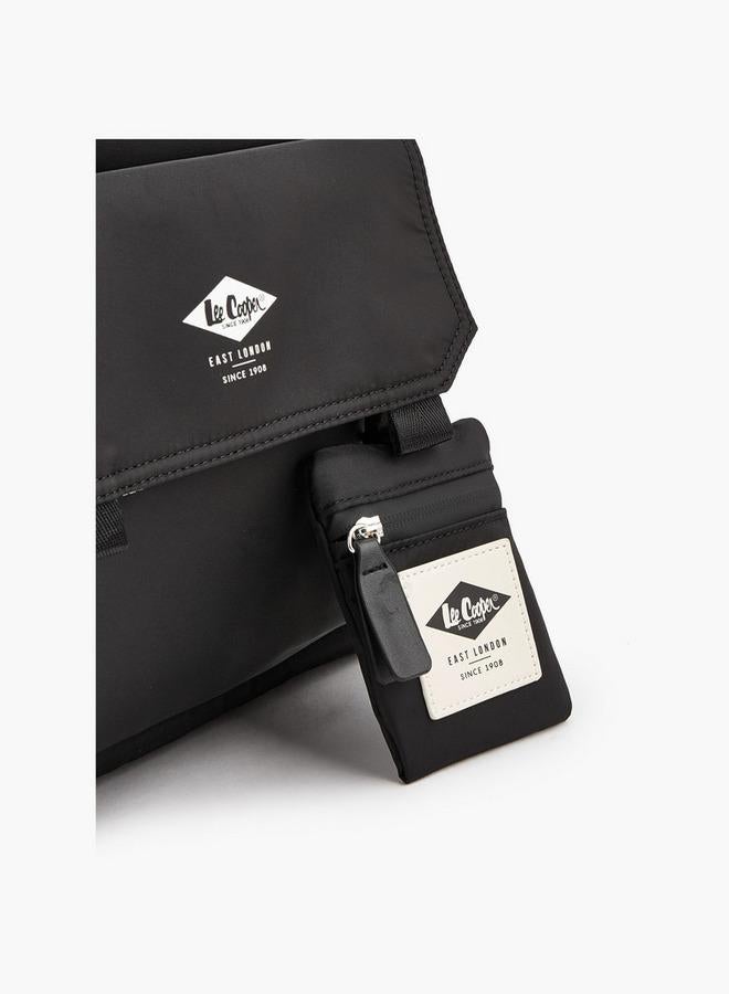 Lee Cooper Contrast Trim Backpack With Detachable Coin Purse - Image 4